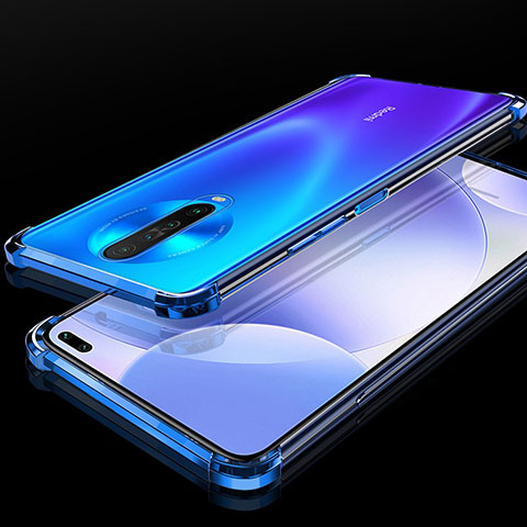 Coque Ultra Fine TPU Souple Housse Etui Transparente H01 pour Xiaomi Redmi K30 4G Bleu
