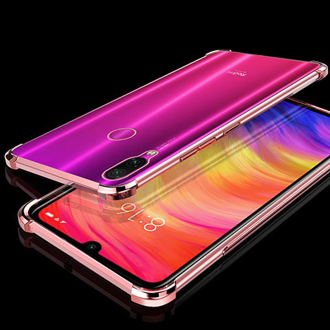 Coque Ultra Fine TPU Souple Housse Etui Transparente H01 pour Xiaomi Redmi Note 7 Pro Or Rose
