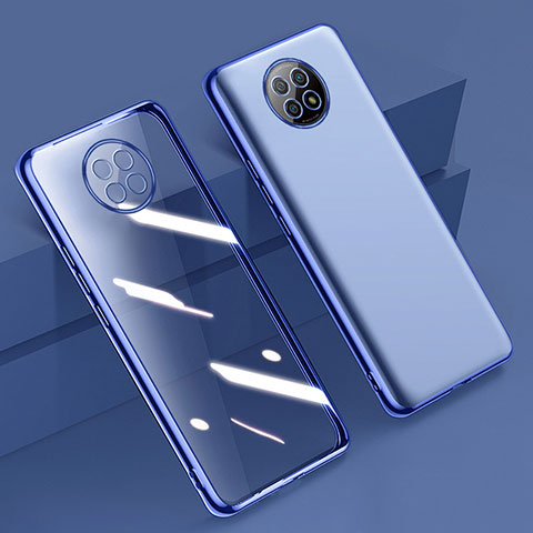 Coque Ultra Fine TPU Souple Housse Etui Transparente H01 pour Xiaomi Redmi Note 9T 5G Bleu