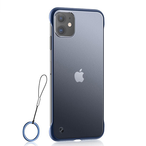 Coque Ultra Fine TPU Souple Housse Etui Transparente H02 pour Apple iPhone 11 Bleu