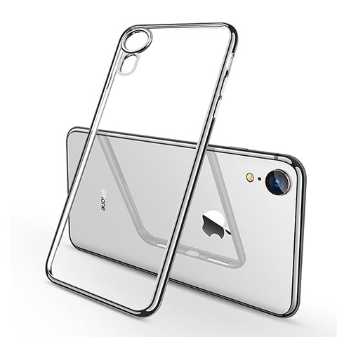 Coque Ultra Fine TPU Souple Housse Etui Transparente H02 pour Apple iPhone XR Argent