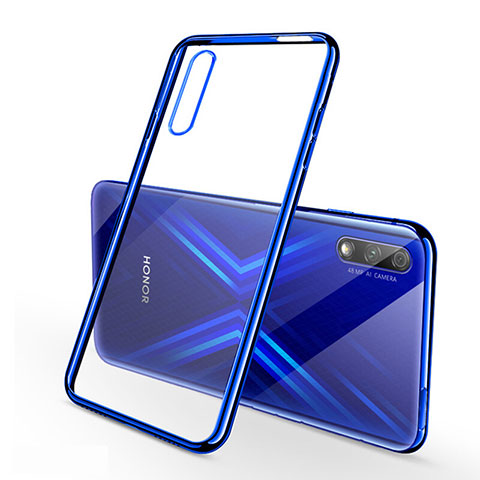 Coque Ultra Fine TPU Souple Housse Etui Transparente H02 pour Huawei Honor 9X Bleu