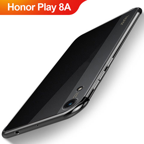 Coque Ultra Fine TPU Souple Housse Etui Transparente H02 pour Huawei Honor Play 8A Noir