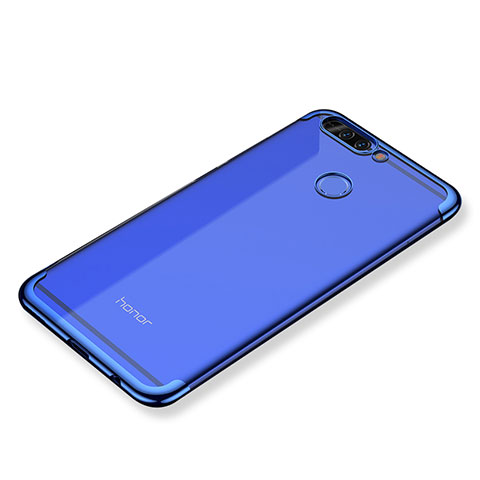 Coque Ultra Fine TPU Souple Housse Etui Transparente H02 pour Huawei Honor V9 Bleu