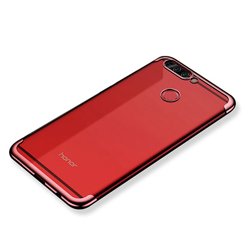 Coque Ultra Fine TPU Souple Housse Etui Transparente H02 pour Huawei Honor V9 Rouge
