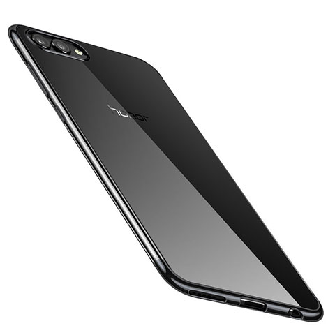 Coque Ultra Fine TPU Souple Housse Etui Transparente H02 pour Huawei Honor View 10 Noir