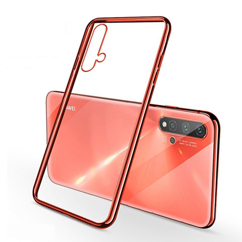 Coque Ultra Fine TPU Souple Housse Etui Transparente H02 pour Huawei Nova 5 Pro Rouge