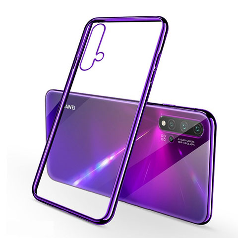 Coque Ultra Fine TPU Souple Housse Etui Transparente H02 pour Huawei Nova 5 Pro Violet
