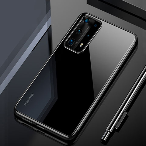 Coque Ultra Fine TPU Souple Housse Etui Transparente H02 pour Huawei P40 Pro+ Plus Noir