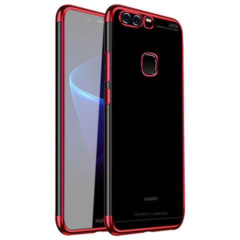 Coque Ultra Fine TPU Souple Housse Etui Transparente H02 pour Huawei P9 Rouge