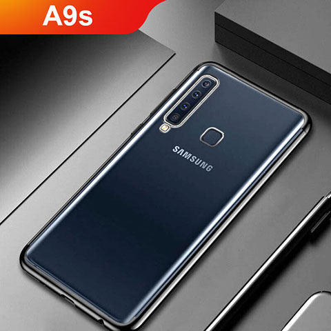 Coque Ultra Fine TPU Souple Housse Etui Transparente H02 pour Samsung Galaxy A9s Noir