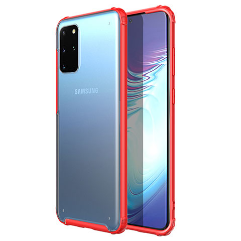 Coque Ultra Fine TPU Souple Housse Etui Transparente H02 pour Samsung Galaxy S20 Plus 5G Rouge