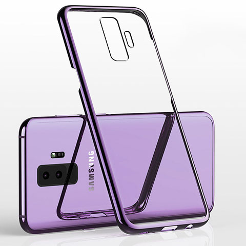 Coque Ultra Fine TPU Souple Housse Etui Transparente H02 pour Samsung Galaxy S9 Plus Violet
