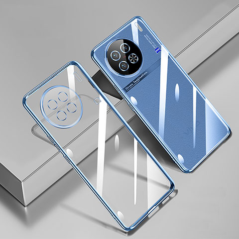 Coque Ultra Fine TPU Souple Housse Etui Transparente H02 pour Vivo X90 Pro 5G Bleu