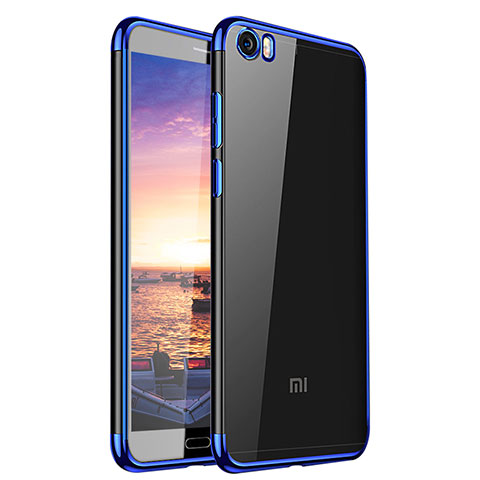 Coque Ultra Fine TPU Souple Housse Etui Transparente H02 pour Xiaomi Mi 5 Bleu