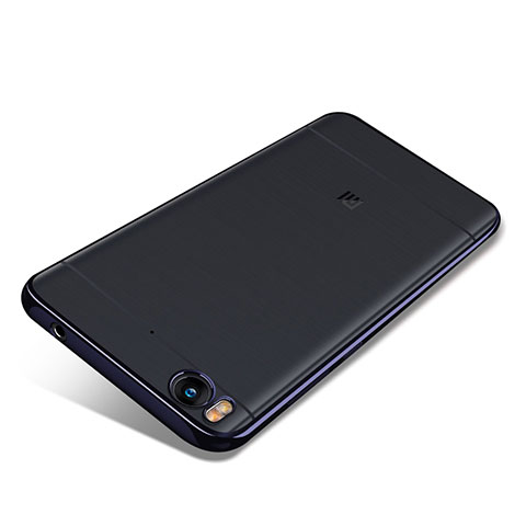 Coque Ultra Fine TPU Souple Housse Etui Transparente H02 pour Xiaomi Mi 5S Bleu