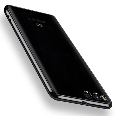 Coque Ultra Fine TPU Souple Housse Etui Transparente H02 pour Xiaomi Mi 6 Noir