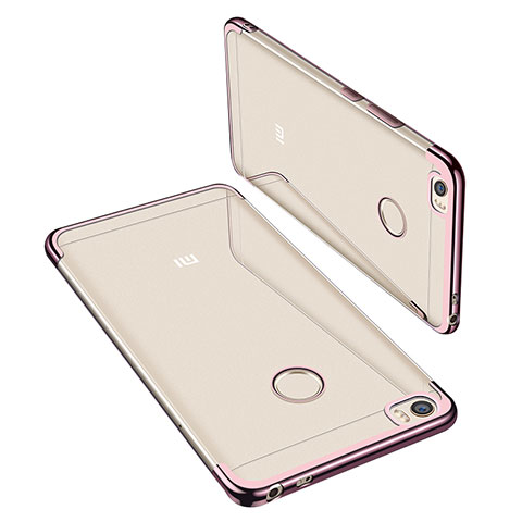 Coque Ultra Fine TPU Souple Housse Etui Transparente H02 pour Xiaomi Mi Max Or Rose