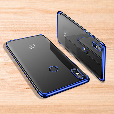 Coque Ultra Fine TPU Souple Housse Etui Transparente H02 pour Xiaomi Mi Mix 3 Bleu