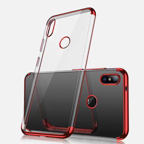 Coque Ultra Fine TPU Souple Housse Etui Transparente H02 pour Xiaomi Redmi Note 5 Pro Rouge