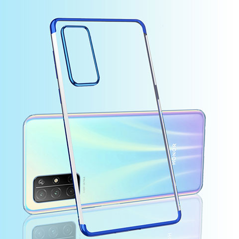 Coque Ultra Fine TPU Souple Housse Etui Transparente H03 pour Huawei Honor 30S Bleu