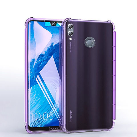 Coque Ultra Fine TPU Souple Housse Etui Transparente H03 pour Huawei Honor 8X Max Violet