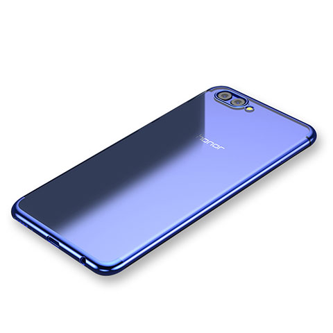 Coque Ultra Fine TPU Souple Housse Etui Transparente H03 pour Huawei Honor V10 Bleu