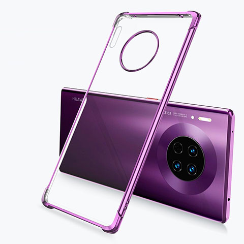 Coque Ultra Fine TPU Souple Housse Etui Transparente H03 pour Huawei Mate 30E Pro 5G Violet