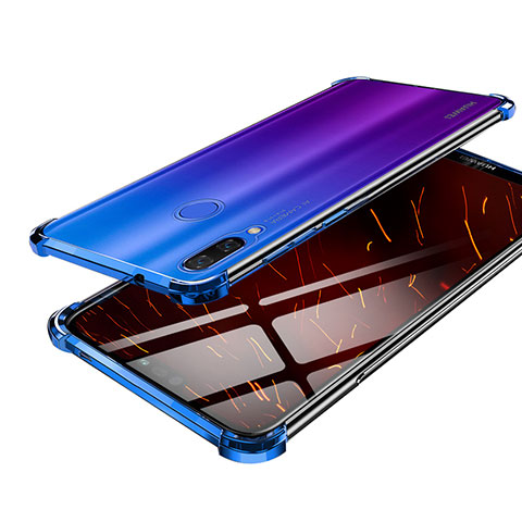 Coque Ultra Fine TPU Souple Housse Etui Transparente H03 pour Huawei Nova 3 Bleu