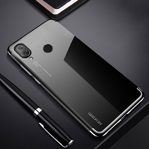 Coque Ultra Fine TPU Souple Housse Etui Transparente H03 pour Huawei P Smart+ Plus Noir