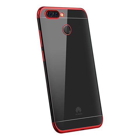 Coque Ultra Fine TPU Souple Housse Etui Transparente H03 pour Huawei P Smart Rouge