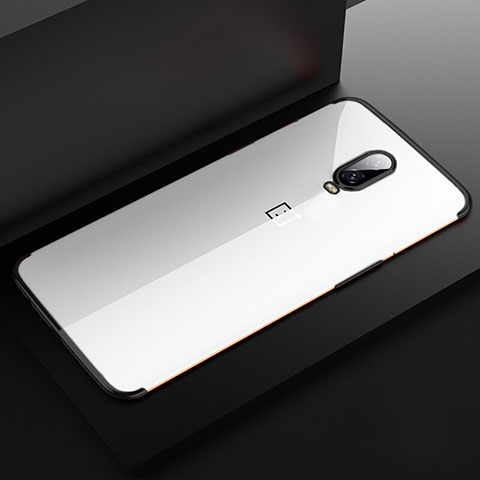Coque Ultra Fine TPU Souple Housse Etui Transparente H03 pour OnePlus 6T Noir
