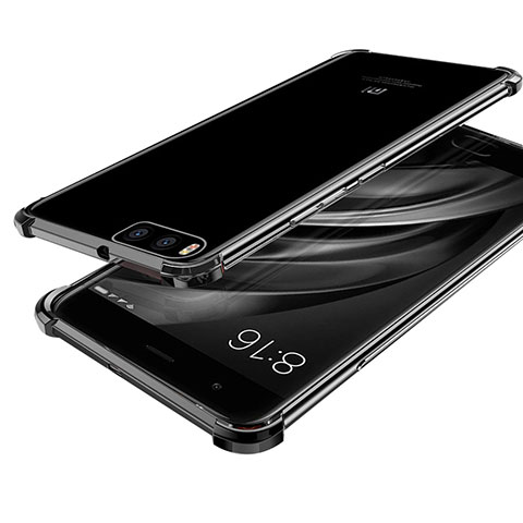 Coque Ultra Fine TPU Souple Housse Etui Transparente H03 pour Xiaomi Mi 6 Noir