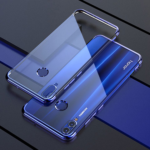 Coque Ultra Fine TPU Souple Housse Etui Transparente H04 pour Huawei Honor 8X Bleu