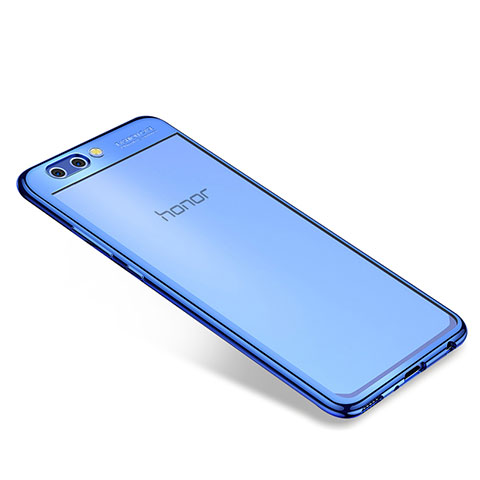 Coque Ultra Fine TPU Souple Housse Etui Transparente H04 pour Huawei Honor V10 Bleu