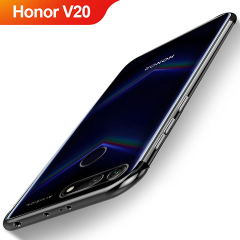 Coque Ultra Fine TPU Souple Housse Etui Transparente H04 pour Huawei Honor V20 Noir