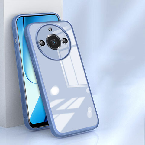 Coque Ultra Fine TPU Souple Housse Etui Transparente H04 pour Realme 11 Pro+ Plus 5G Bleu
