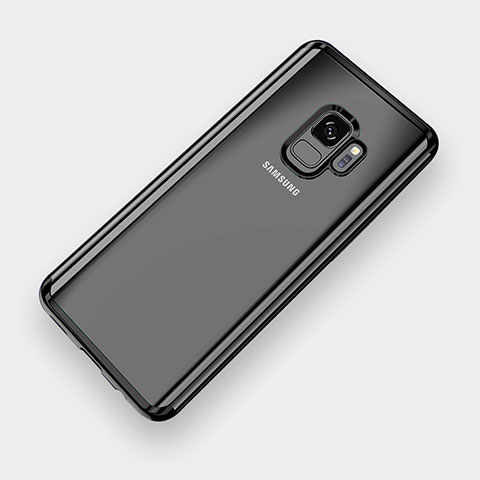 Coque Ultra Fine TPU Souple Housse Etui Transparente H04 pour Samsung Galaxy S9 Noir