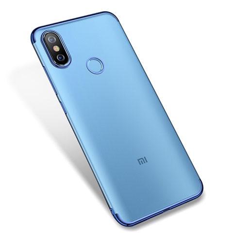 Coque Ultra Fine TPU Souple Housse Etui Transparente H04 pour Xiaomi Mi A2 Bleu