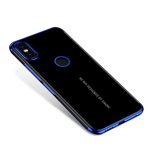 Coque Ultra Fine TPU Souple Housse Etui Transparente H04 pour Xiaomi Mi Mix 2S Bleu