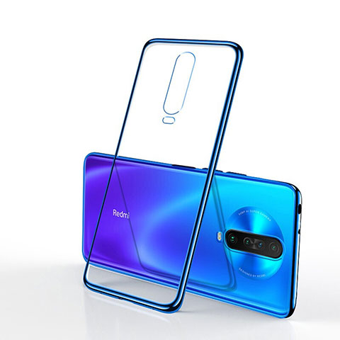 Coque Ultra Fine TPU Souple Housse Etui Transparente H04 pour Xiaomi Redmi K30 4G Bleu