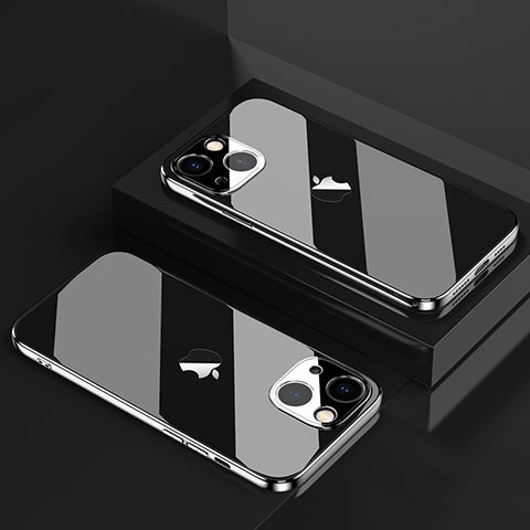 Coque Ultra Fine TPU Souple Housse Etui Transparente H05 pour Apple iPhone 14 Noir