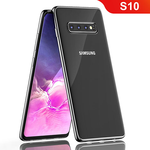 Coque Ultra Fine TPU Souple Housse Etui Transparente H05 pour Samsung Galaxy S10 5G Noir