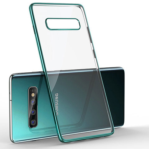 Coque Ultra Fine TPU Souple Housse Etui Transparente H05 pour Samsung Galaxy S10 5G Vert