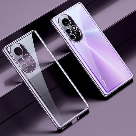 Coque Ultra Fine TPU Souple Housse Etui Transparente H06 pour Huawei Nova 8 Pro 5G Violet