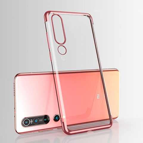 Coque Ultra Fine TPU Souple Housse Etui Transparente H07 pour Xiaomi Mi 10 Or Rose