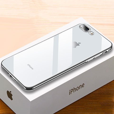 Coque Ultra Fine TPU Souple Housse Etui Transparente HC02 pour Apple iPhone 7 Plus Argent
