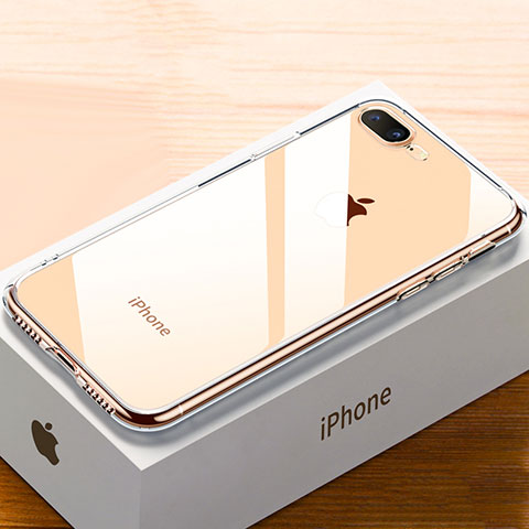 Coque Ultra Fine TPU Souple Housse Etui Transparente HC02 pour Apple iPhone 7 Plus Or