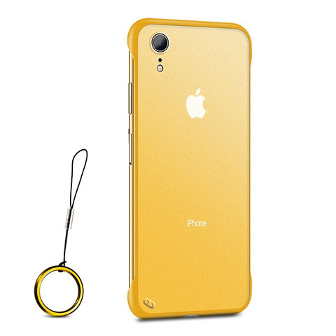 Coque Ultra Fine TPU Souple Housse Etui Transparente HT01 pour Apple iPhone XR Or