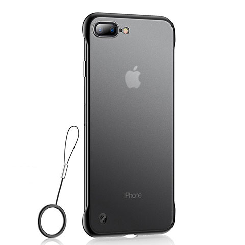 Coque Ultra Fine TPU Souple Housse Etui Transparente HT02 pour Apple iPhone 8 Plus Noir